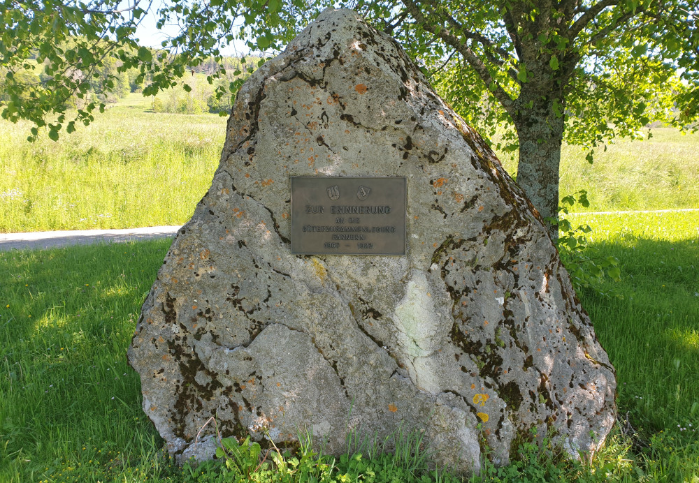 Gedenkstein der Güterzusammenlegung